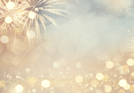 White fireworks and lights photo