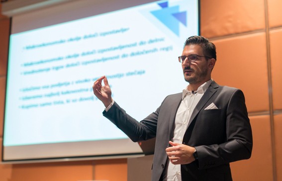 Speaker Addresses An Audience